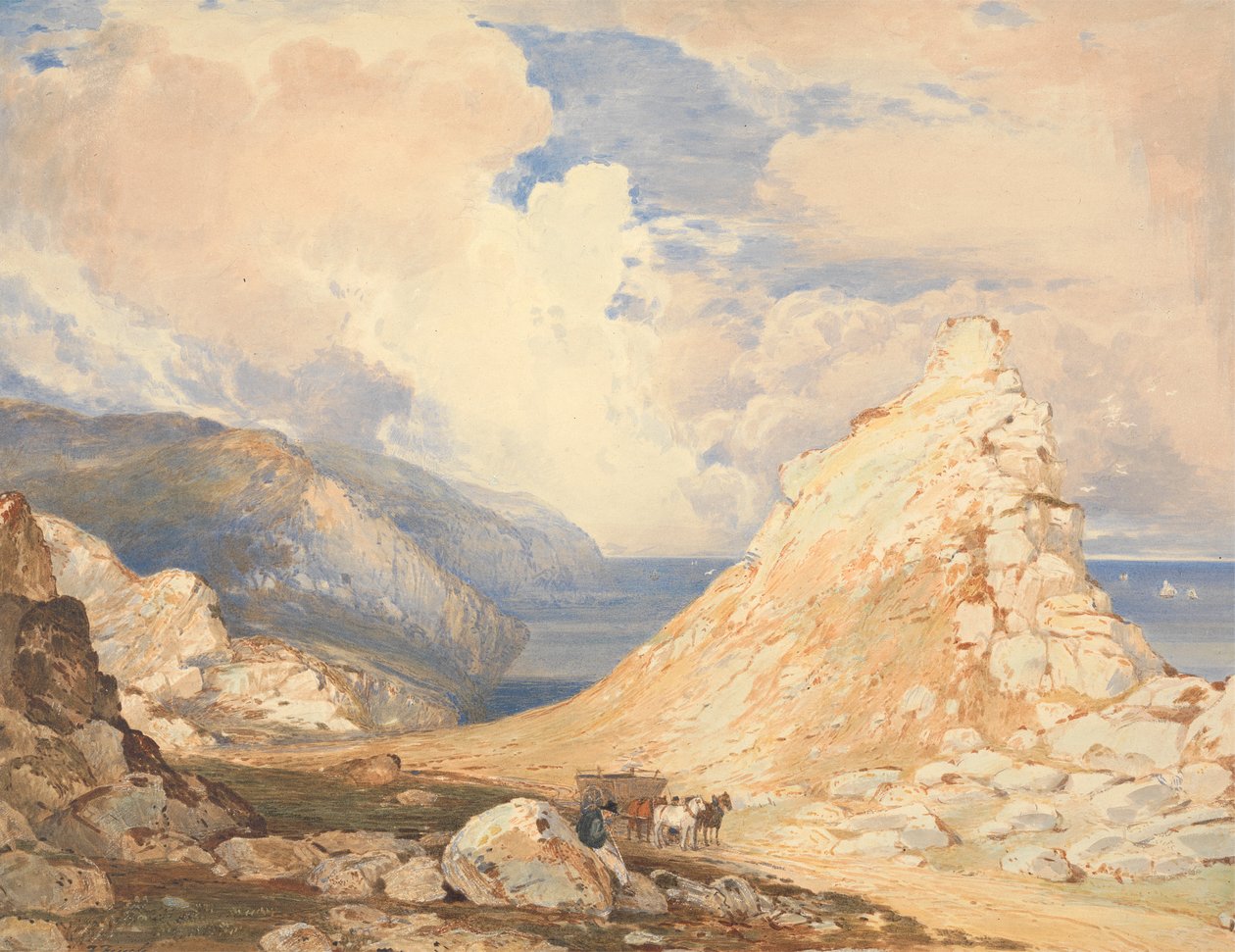 Valley of Rocks, Lynton, Severní Devon od Francis Oliver Finch