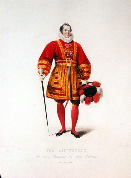 Poručík gardisty od Francis Phillip (after) Stephanoff