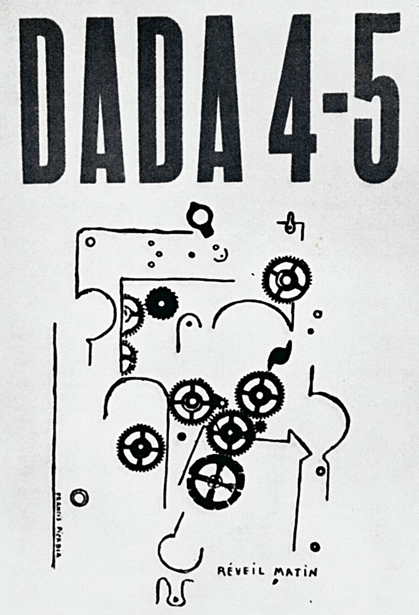 Obálka časopisu Dada 4-5, návrh Francis Picabia (1879-1953), Curych od Francis Picabia