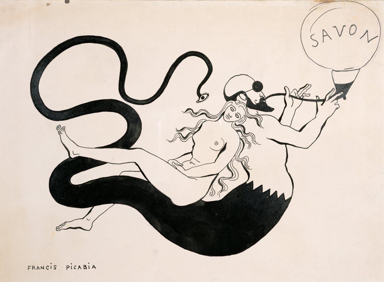 Kresba pro dadaistické periodikum "La Revue", číslo 391 č. 3. od Francis Picabia