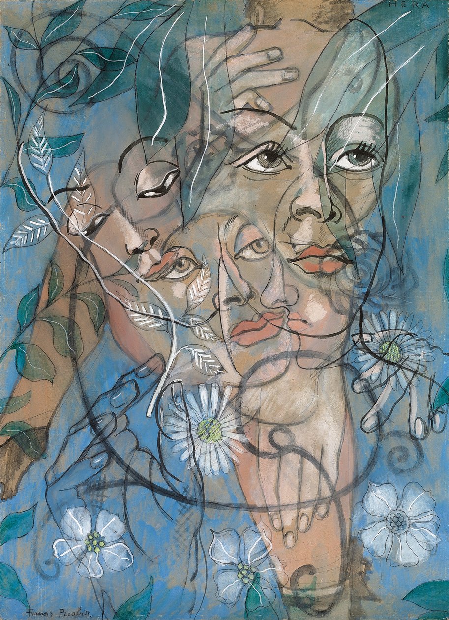 Héra, asi 1929 (olej, kvaš, uhel a tužka na desce) od Francis Picabia