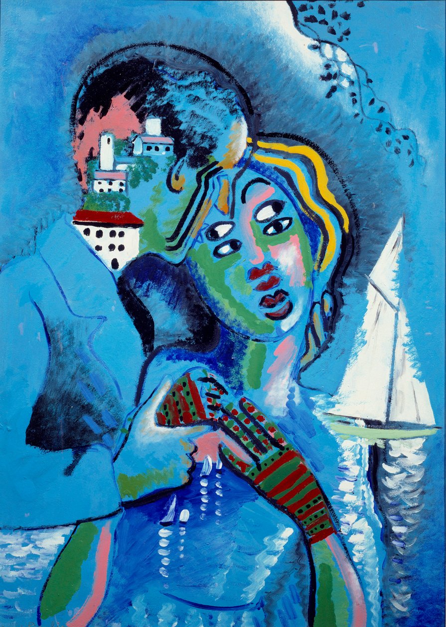 Idyla Zamilované město a moře od Francis Picabia