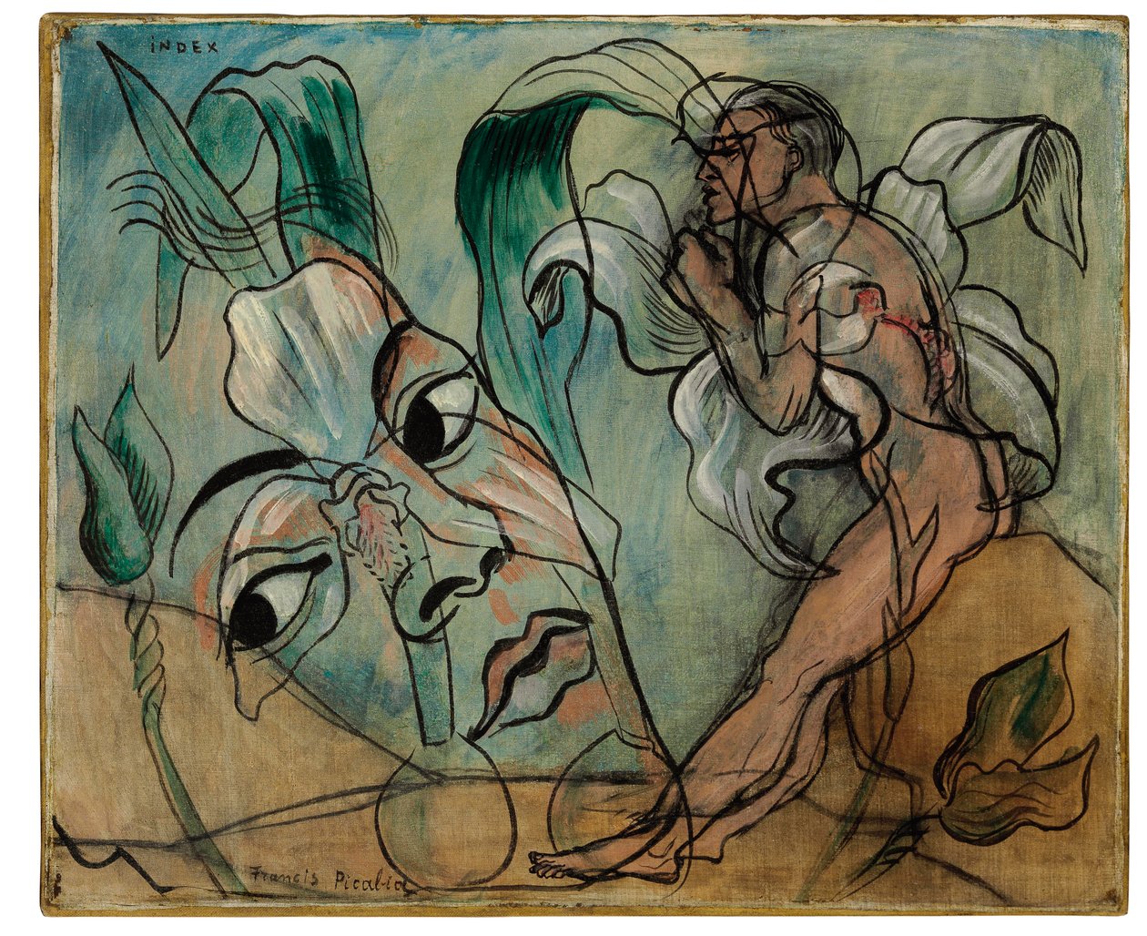 Index, asi 1935 (olej na plátně) od Francis Picabia
