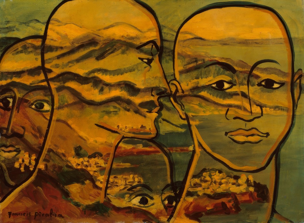 Krajina hlav (Têtes-paysage) od Francis Picabia