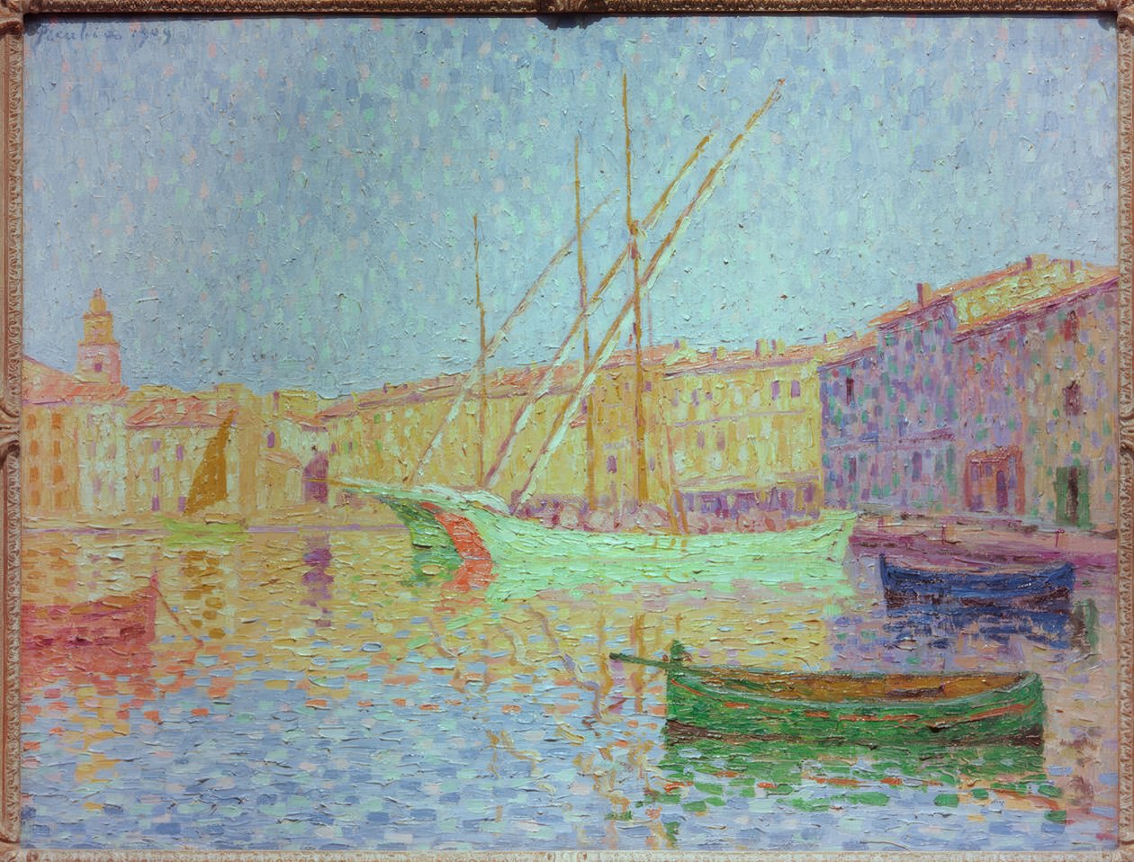 Přístav Saint-Tropez, vliv slunce od Francis Picabia