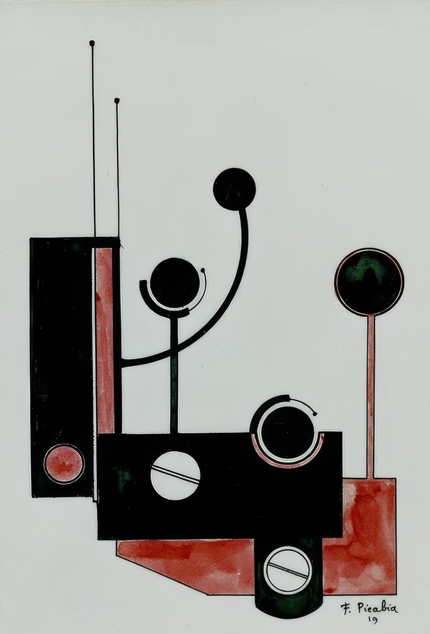 Mechanická skladba II od Francis Picabia