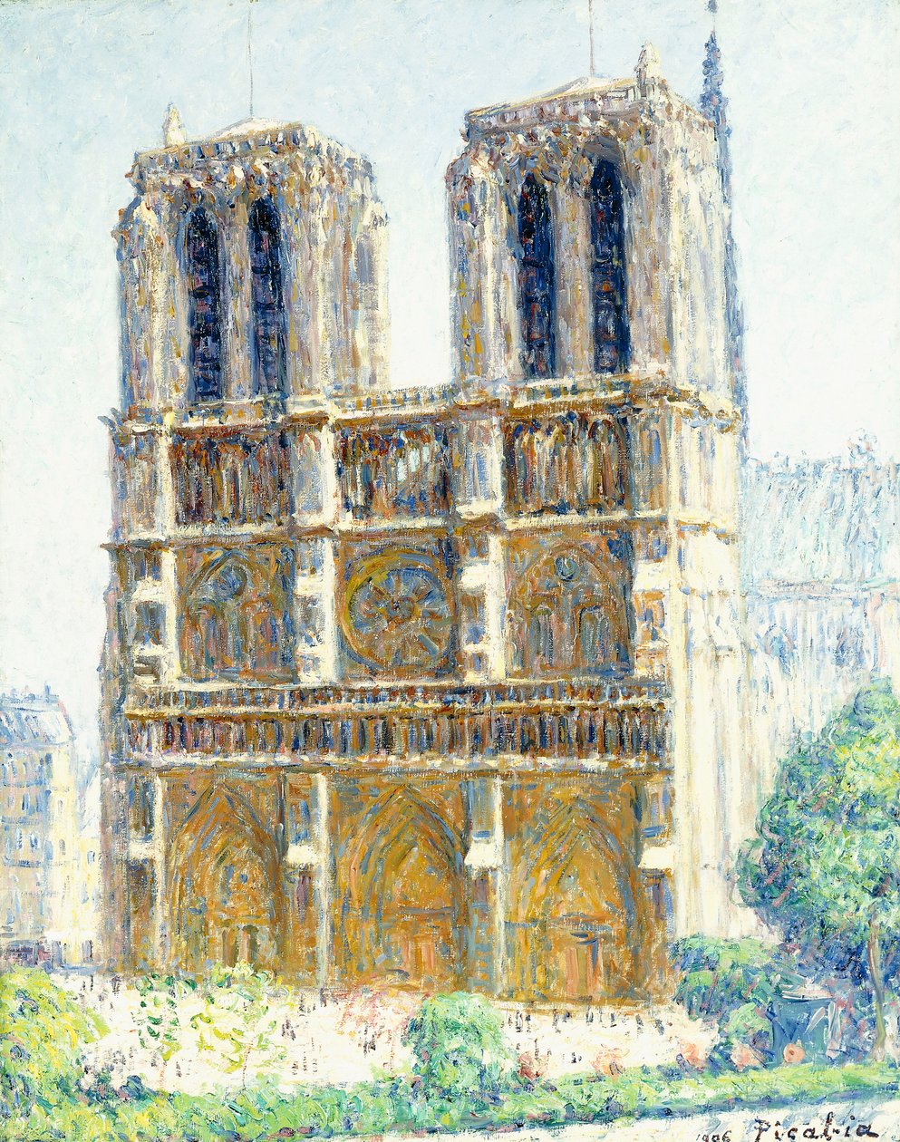 Notre Dame, efekt slunečního světla od Francis Picabia