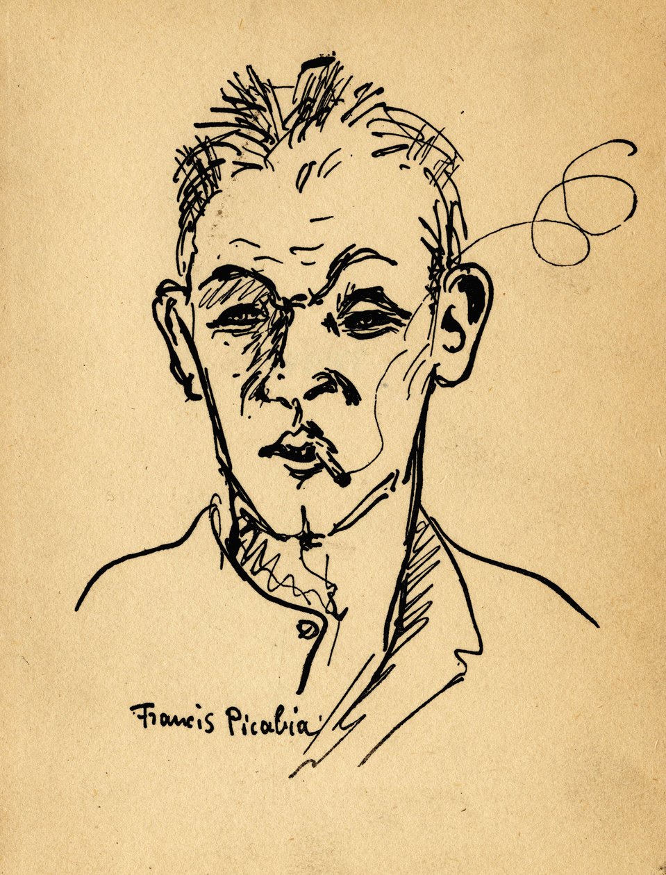 Portrét Blaise Cendrars (Frederic Louis Sauser od Francis Picabia