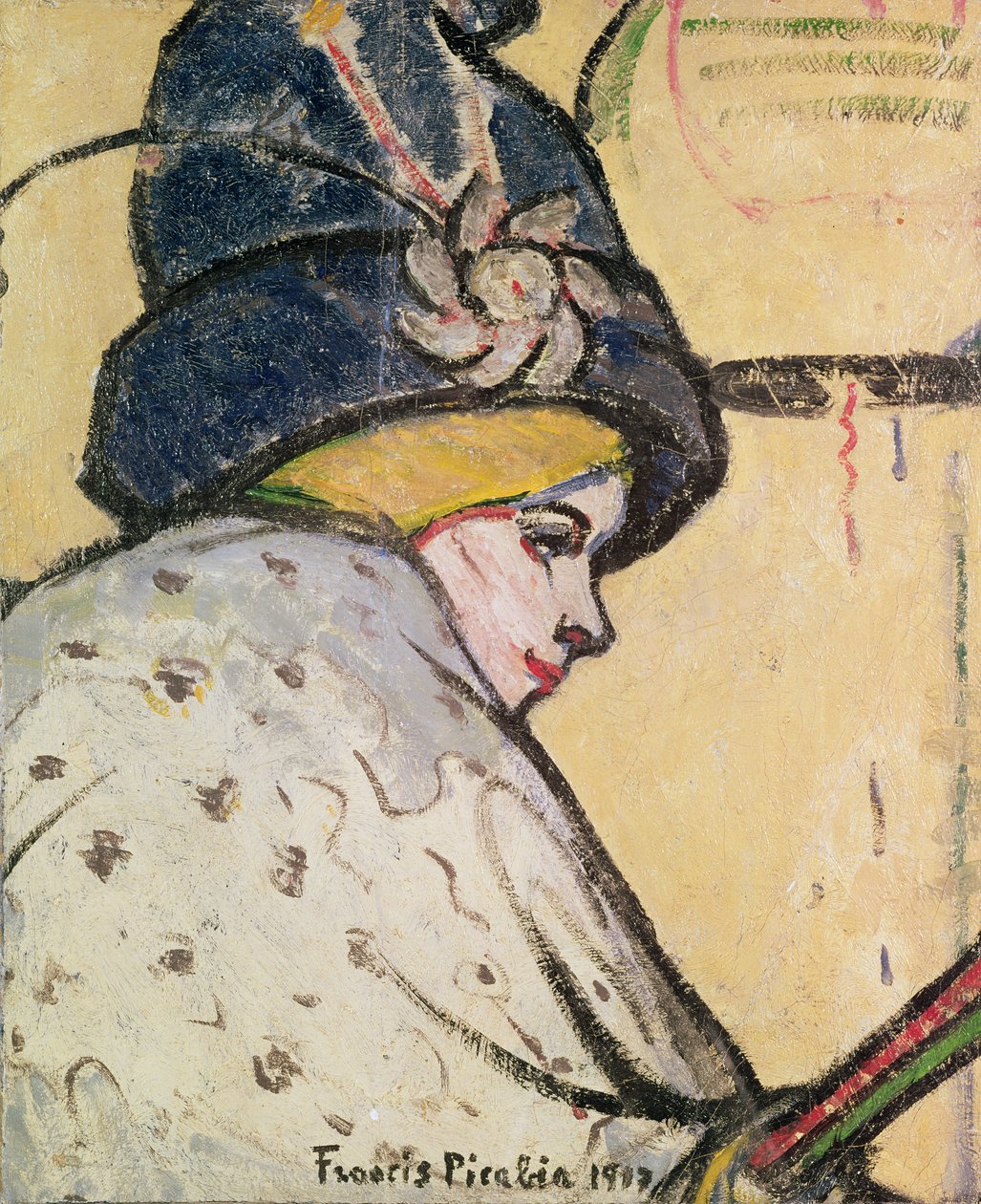 Portrét Jeanne Marie Bourgeois (1874-1956), známé jako Mistinguett od Francis Picabia
