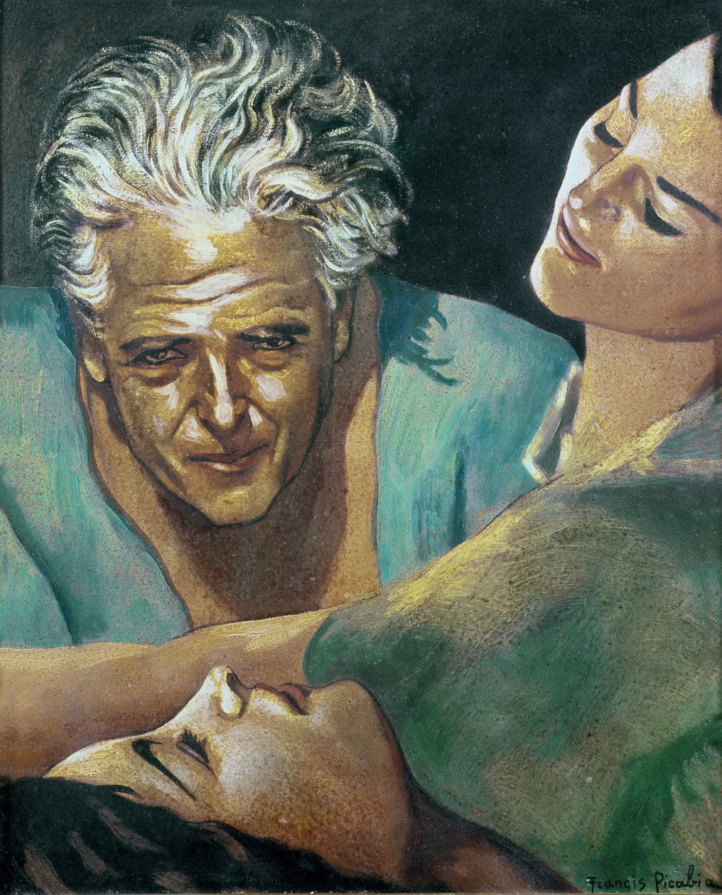 Autoportrét, asi 1940 (olej na plátně) od Francis Picabia