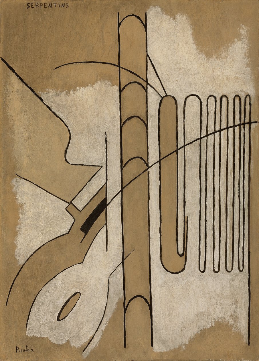Serpentiny, asi 1922 (olej na desce) od Francis Picabia