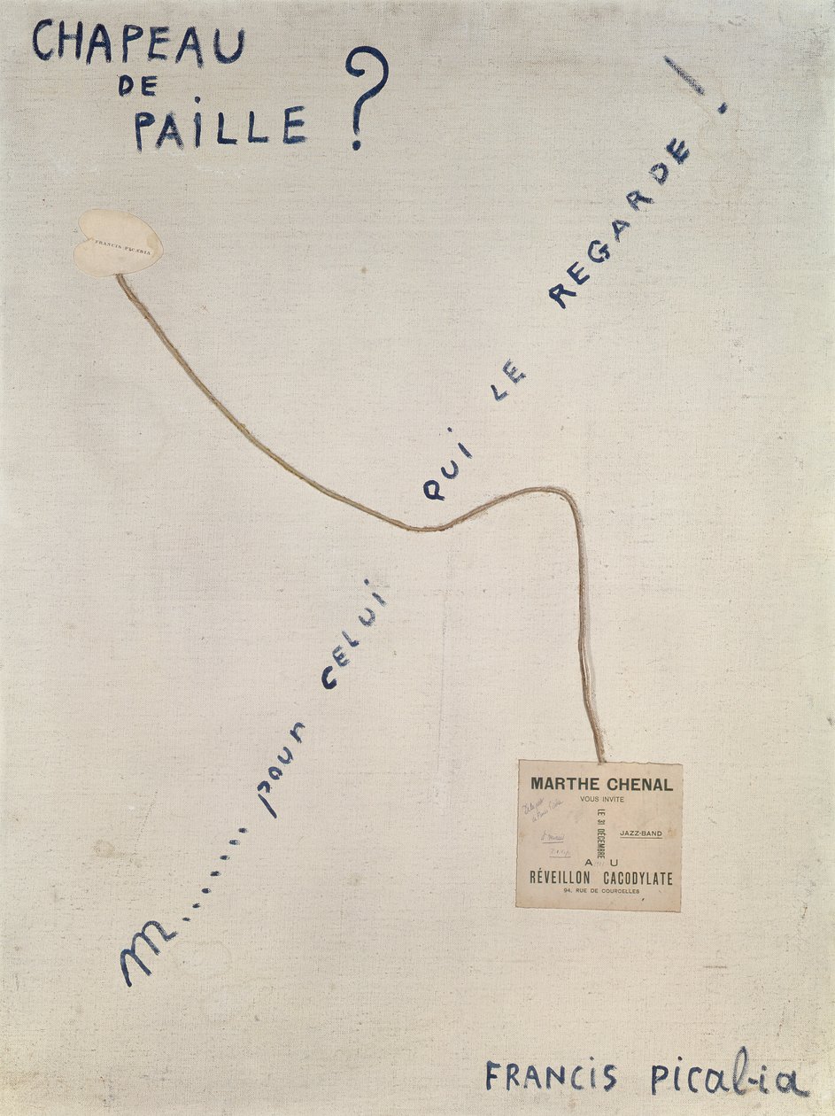 Slaměný klobouk od Francis Picabia