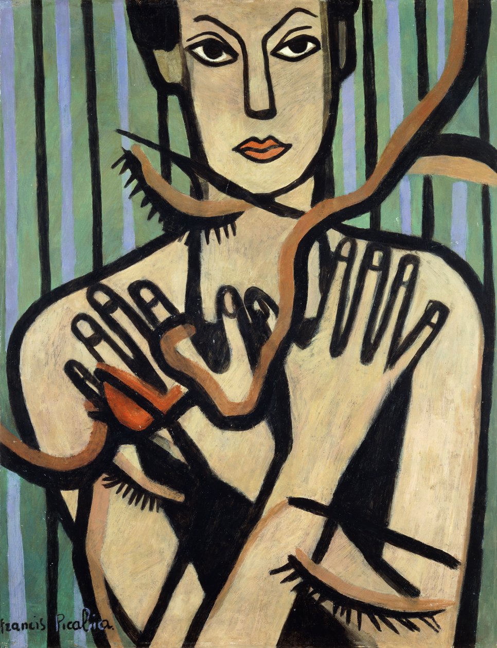 Deset prstů (Les dix Doigts), asi 1929-1931 (olej na desce) od Francis Picabia