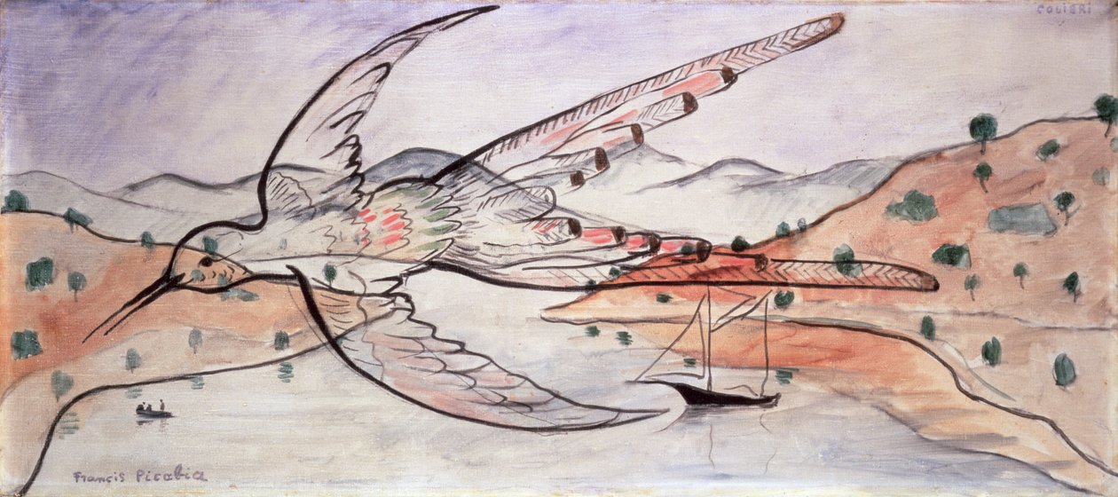 Kolibřík, asi 1928-30 (olej na plátně) od Francis Picabia