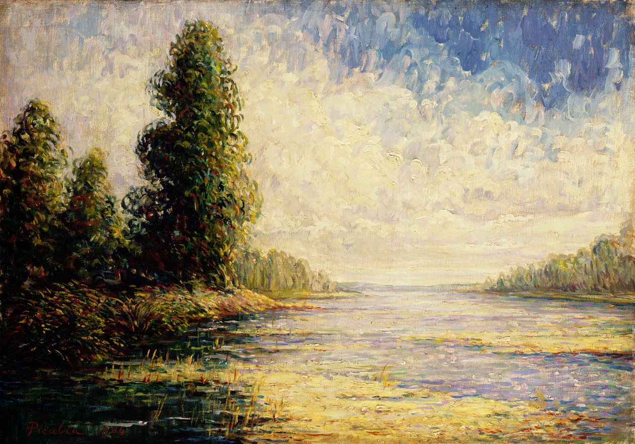 Loira v ranním slunci od Francis Picabia
