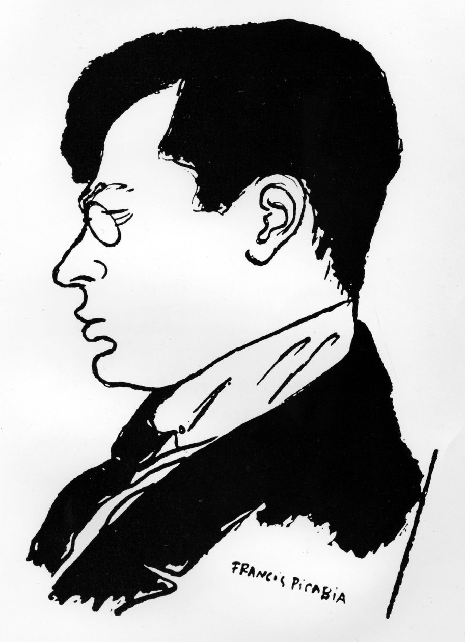 Tristan Tzara (litografie) od Francis Picabia