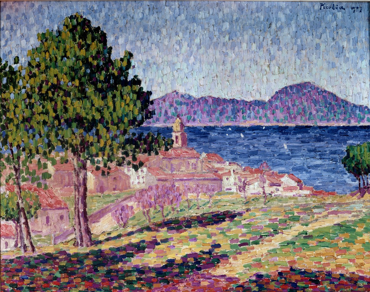 Pohled na Saint Tropez, Citadela od Francis Picabia