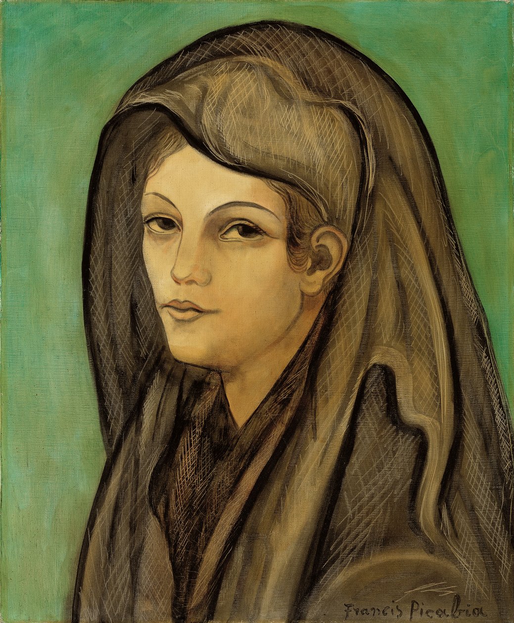 Žena v mantille; Femme a la mantille od Francis Picabia