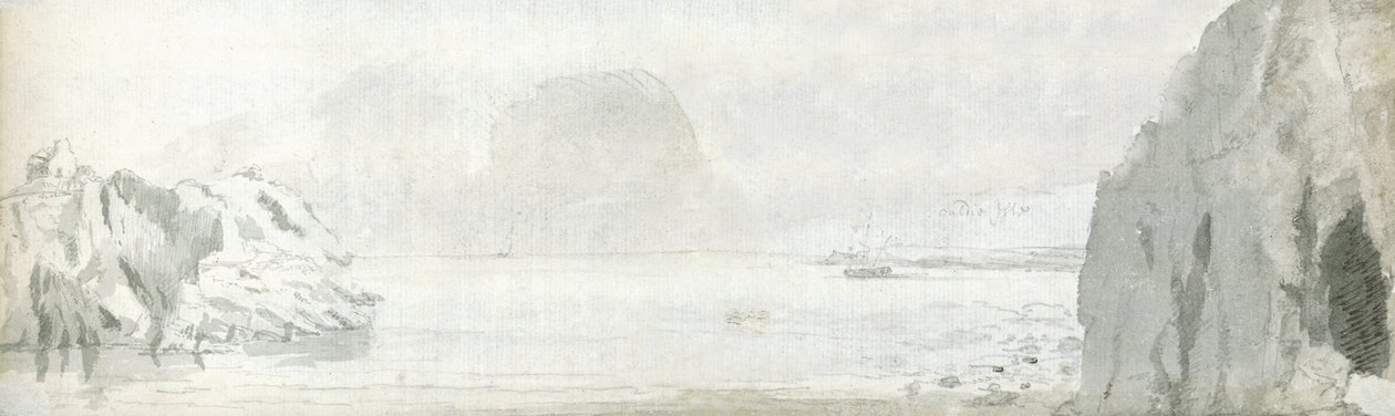 Swansea, asi 1678 (akvarel a hnědá tuš na papíře) od Francis Place