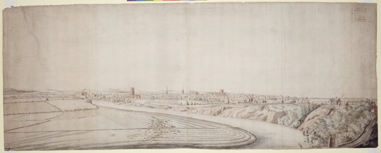 Pohled na Chester od Francis Place