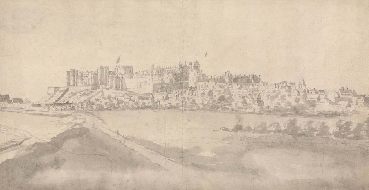 Pohled na hrad Windsor od Francis Place