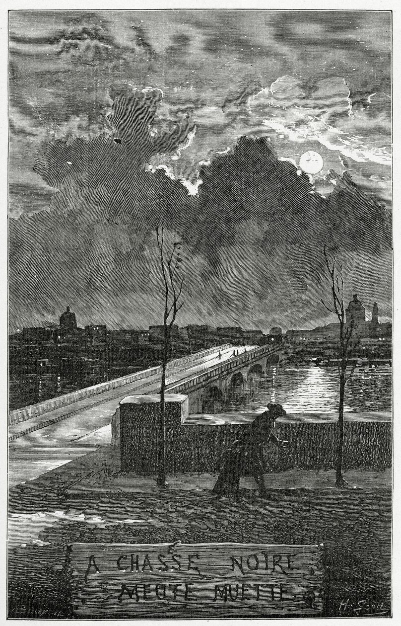 Ilustrace z Les Misérables, 19. století (č. rytina) od Francis & Scott, Henry Fowke