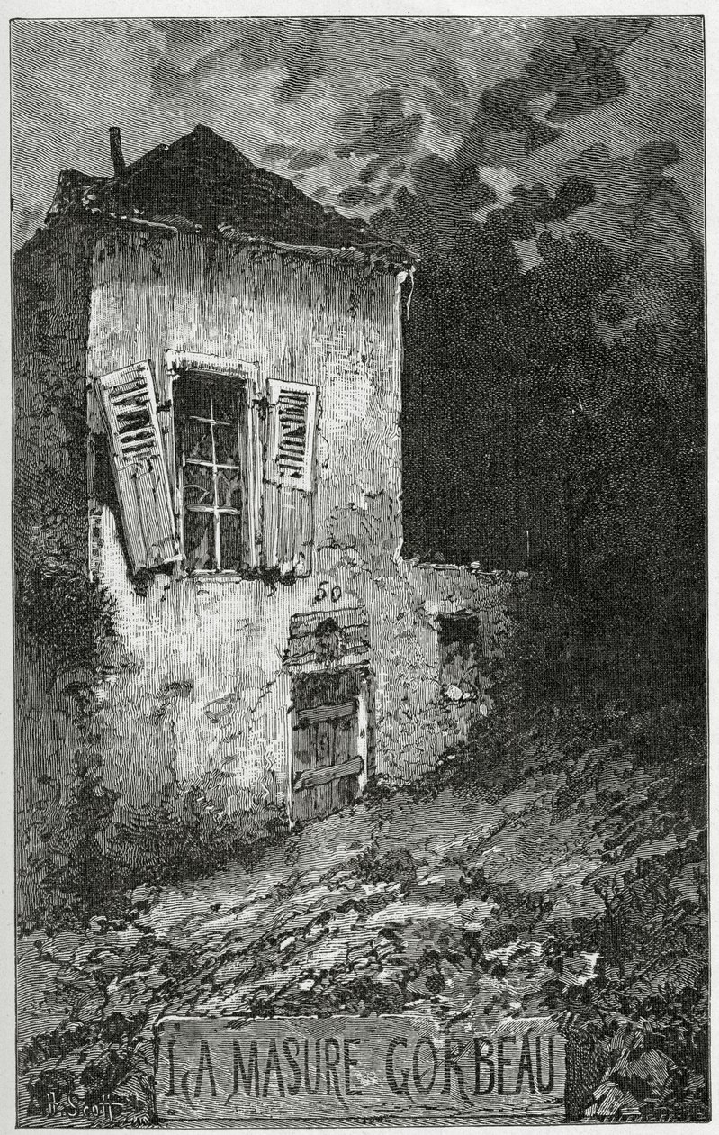 La Masure Gorbeau, 19. století (č. rytina) od Francis & Scott, Henry Fowke