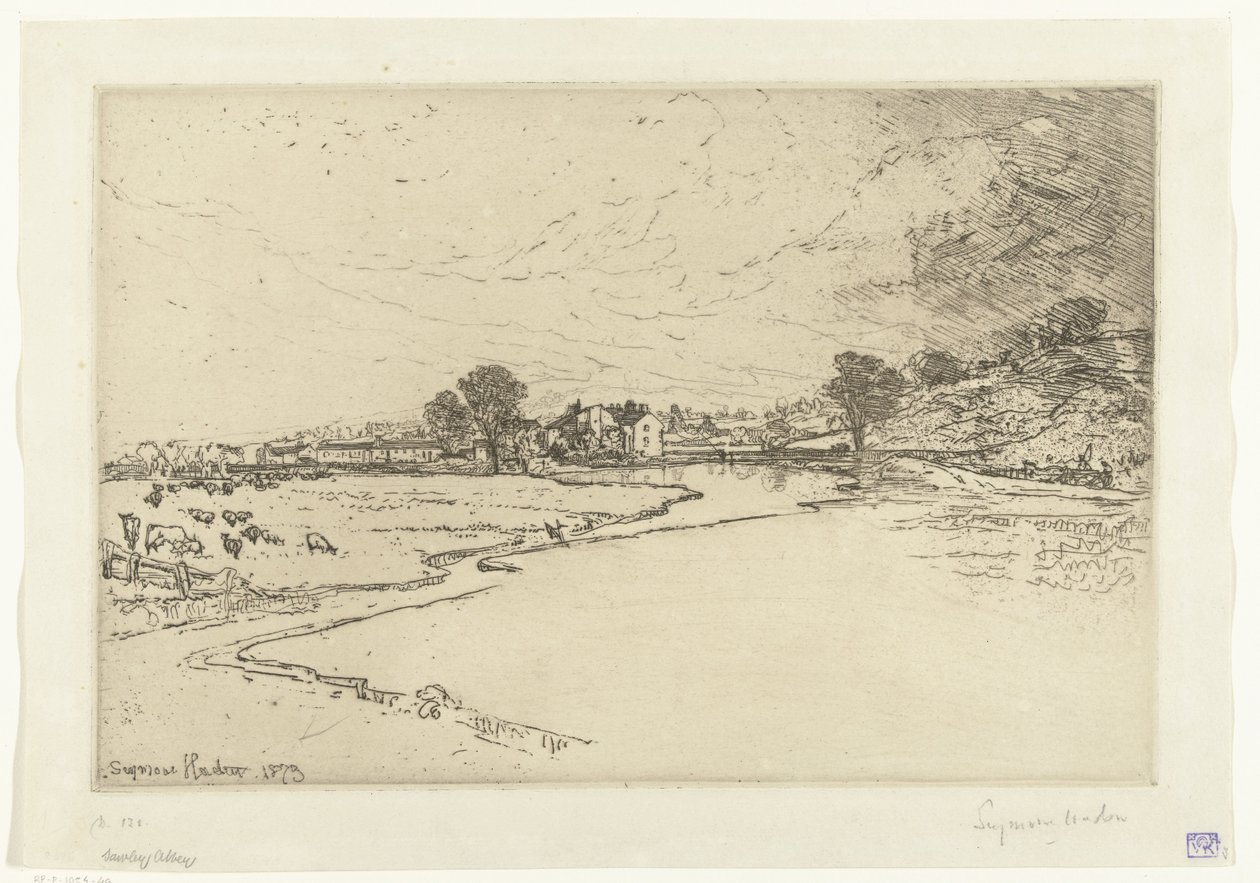 Sawley Abbey Sawley Abbey od Francis Seymour Haden (Sir) (signed by artist)