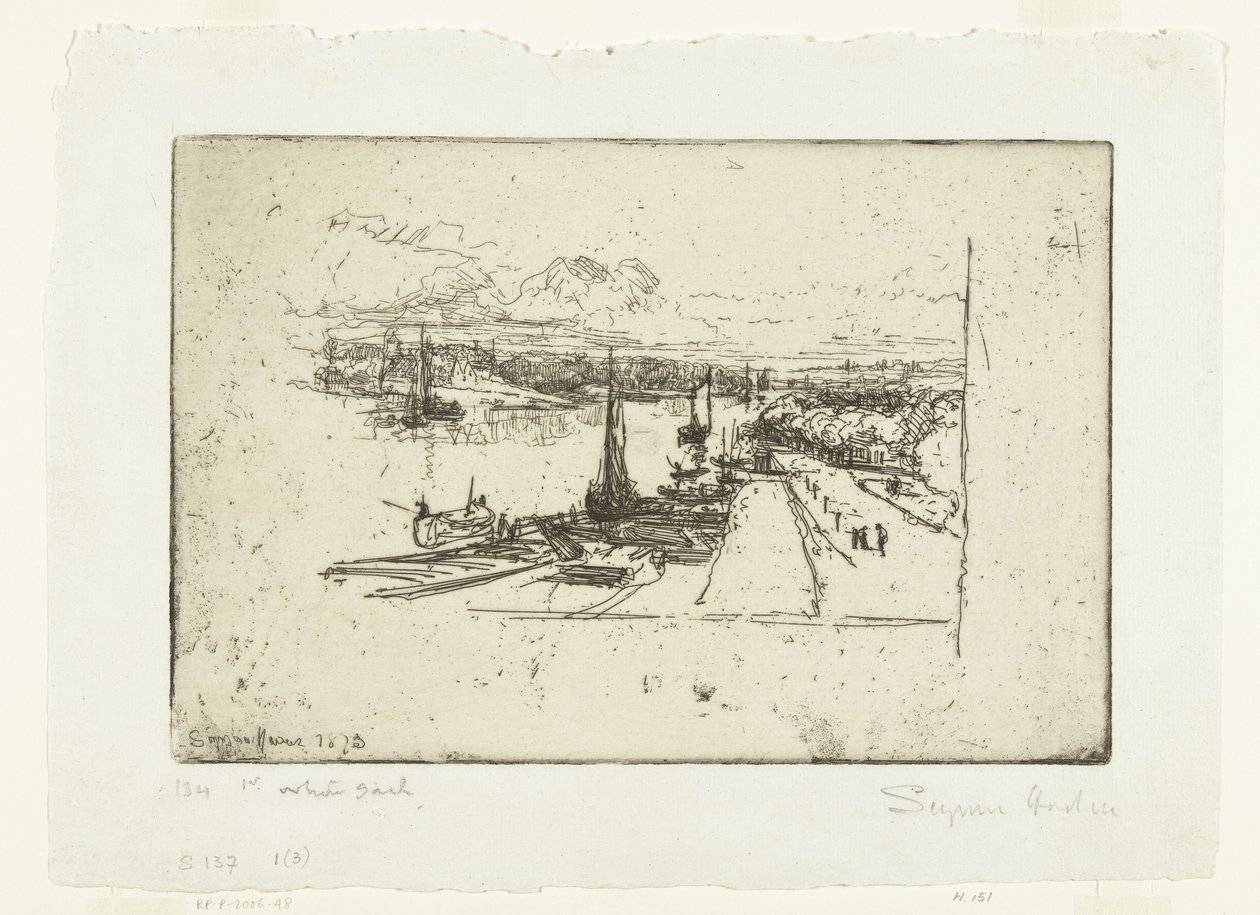 Amstel z Amstelhotelu Amstel II od Francis Seymour Haden (Sir) (signed by artist)