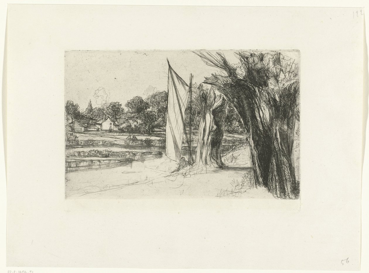 Thames Ditton Thames Ditton - s plachtou od Francis Seymour Haden (Sir)
