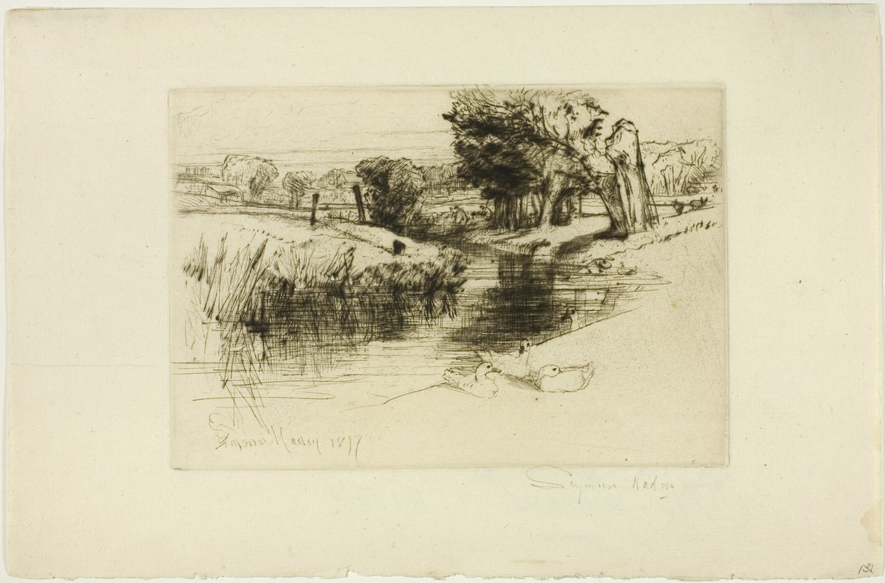 Stojatá voda od Francis Seymour Haden