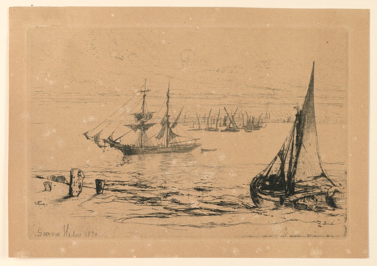 Brig v Anchor od Francis Seymour Haden