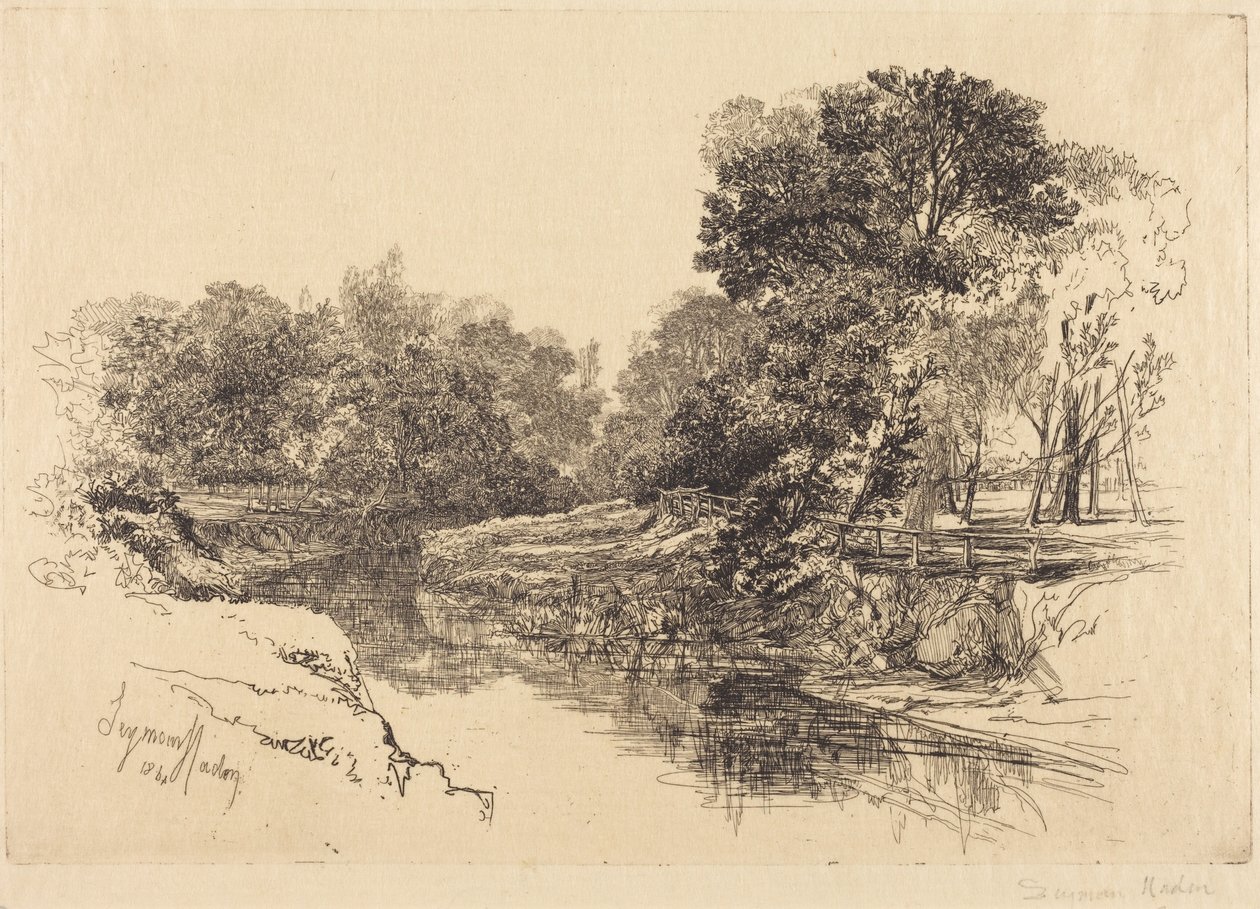 Řeka v Irsku od Francis Seymour Haden