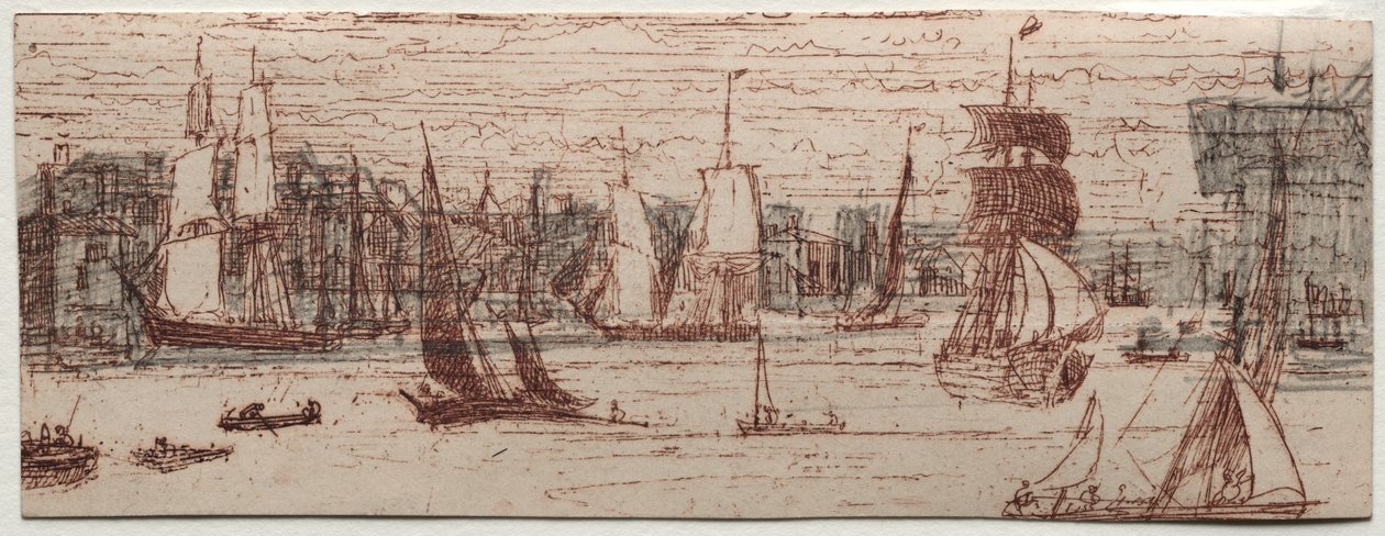 Sketch Off Greenwich od Francis Seymour Haden