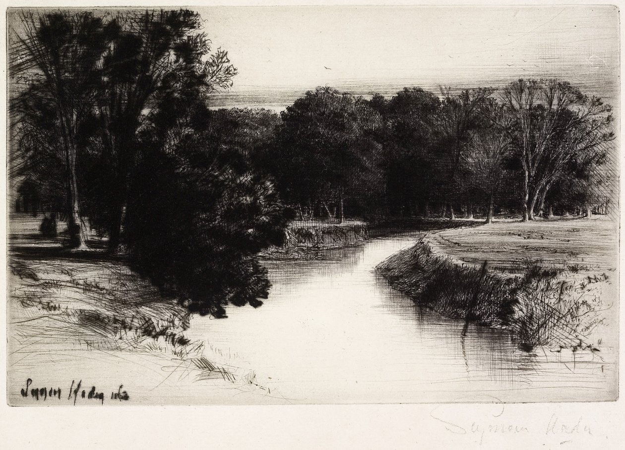 Západ slunce v Irsku, 1863 od Francis Seymour Haden