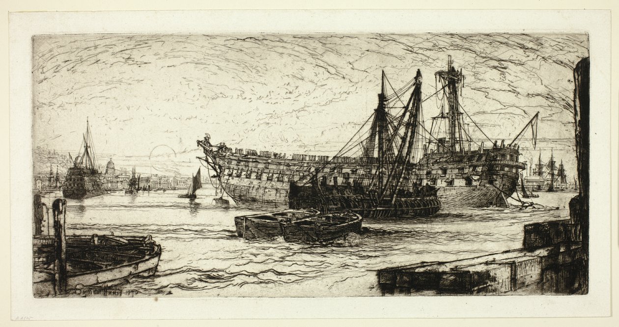 Rozbití Agamemnona, č. 1 od Francis Seymour Haden