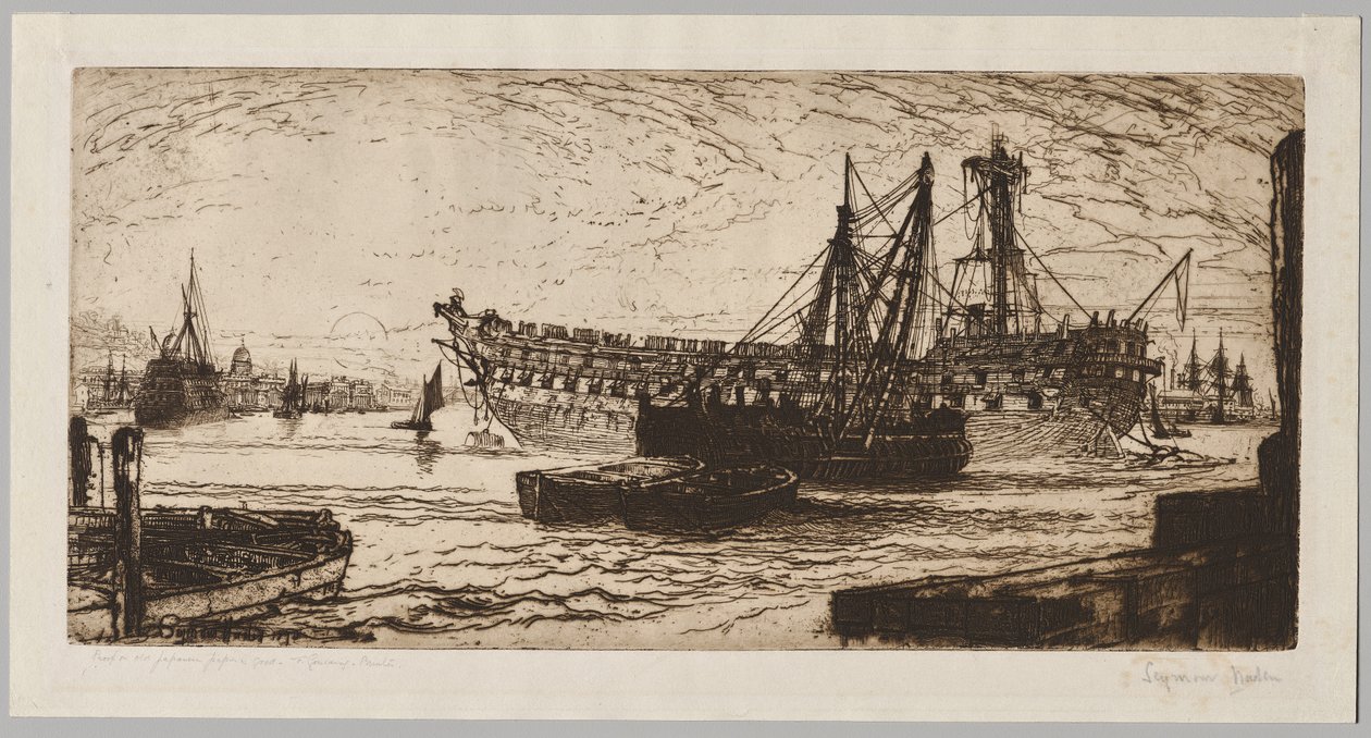 Rozbití "Agamemnona", č. 1 od Francis Seymour Haden
