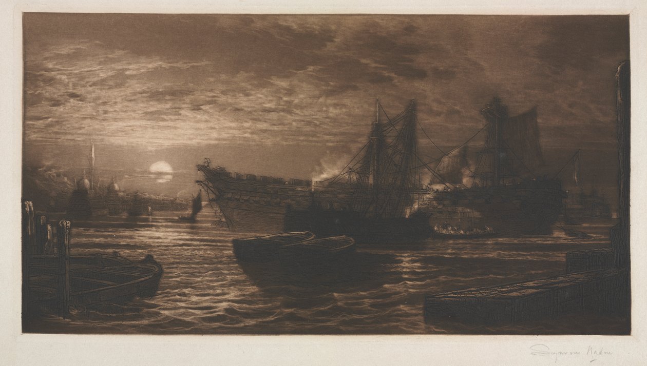 Breaking Up of the Agamemon, č. 11 od Francis Seymour Haden