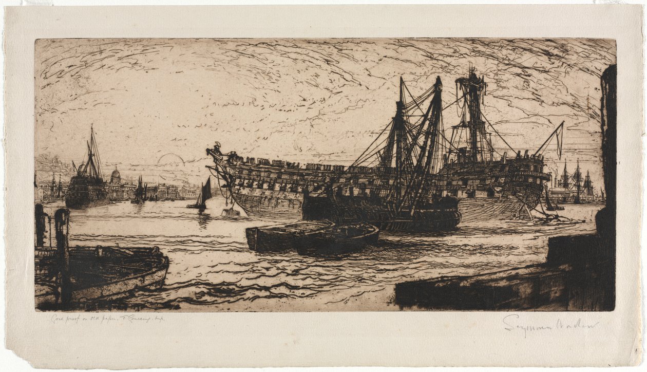 Rozbití Agamemnona od Francis Seymour Haden
