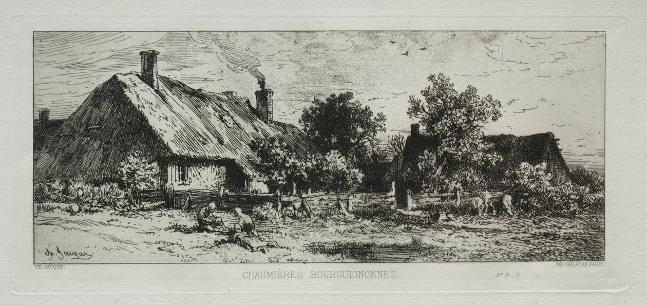 Burgundské chaty od Francis Seymour Haden
