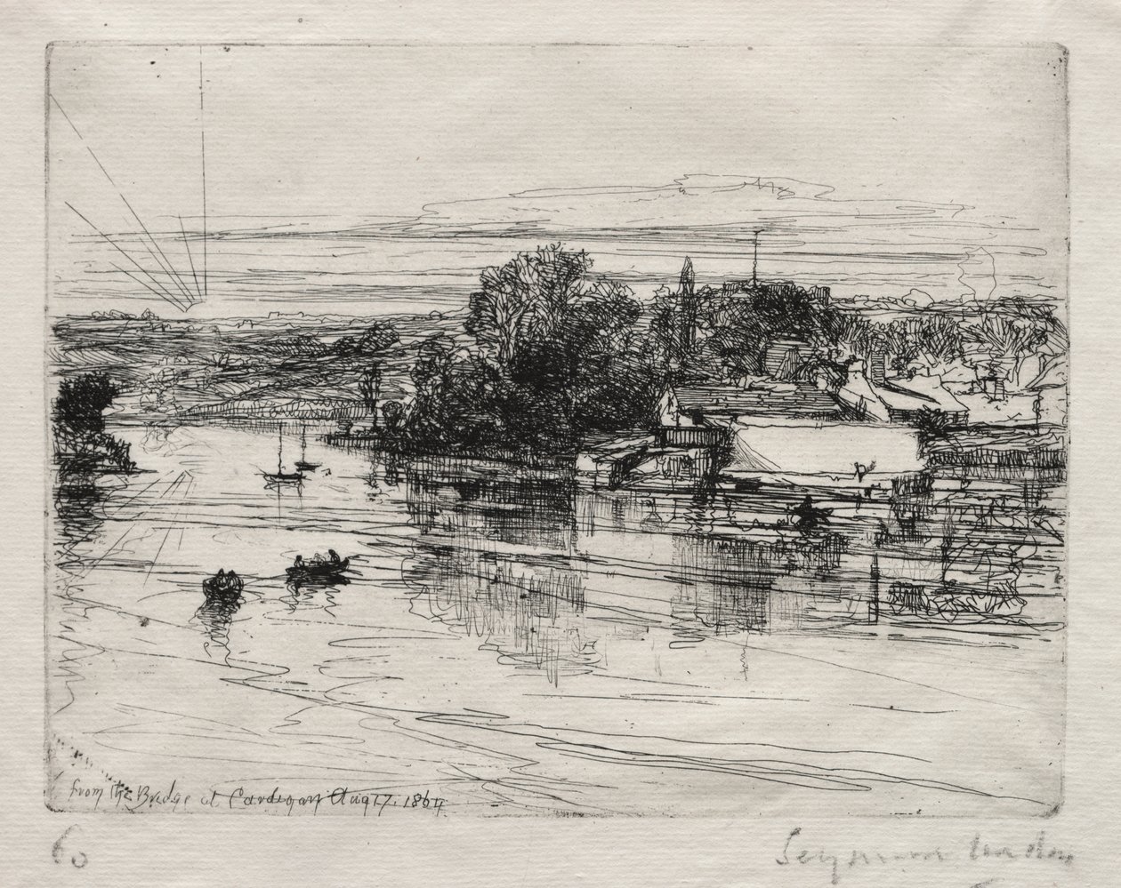 Cardigan Bridge od Francis Seymour Haden
