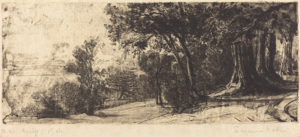 Brzy ráno - Richmond od Francis Seymour Haden