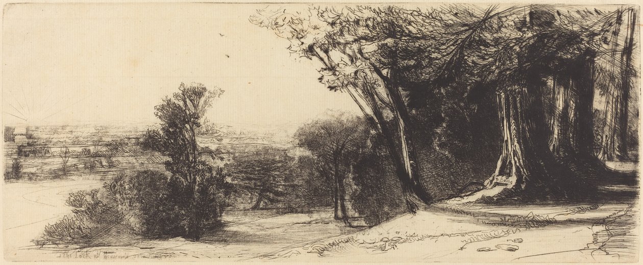 Brzy ráno - Richmond od Francis Seymour Haden