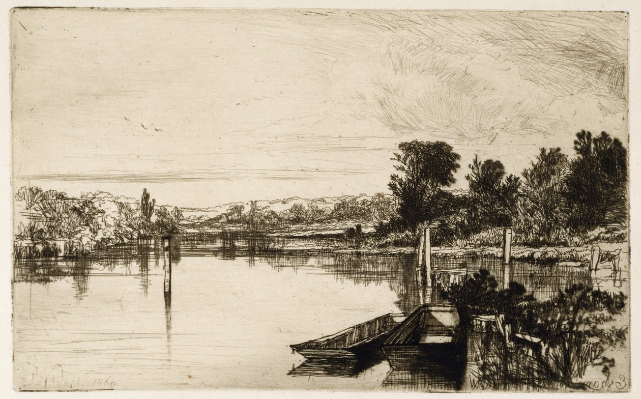 Egham od Francis Seymour Haden