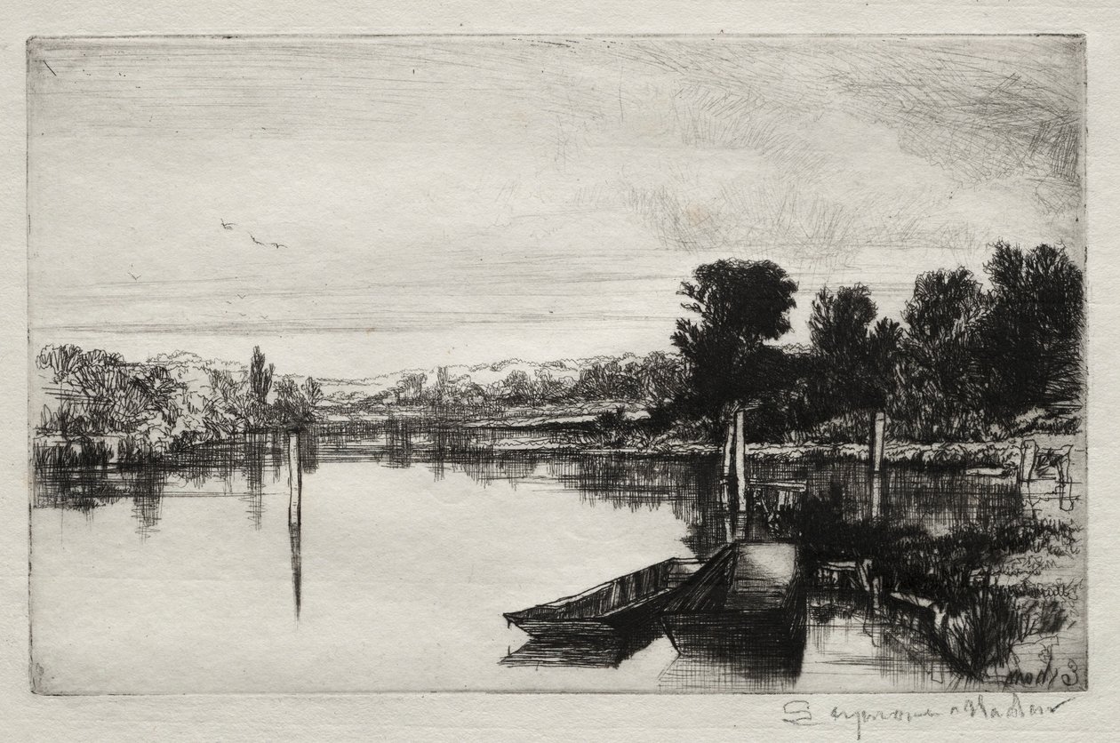 Egham, 1859. od Francis Seymour Haden