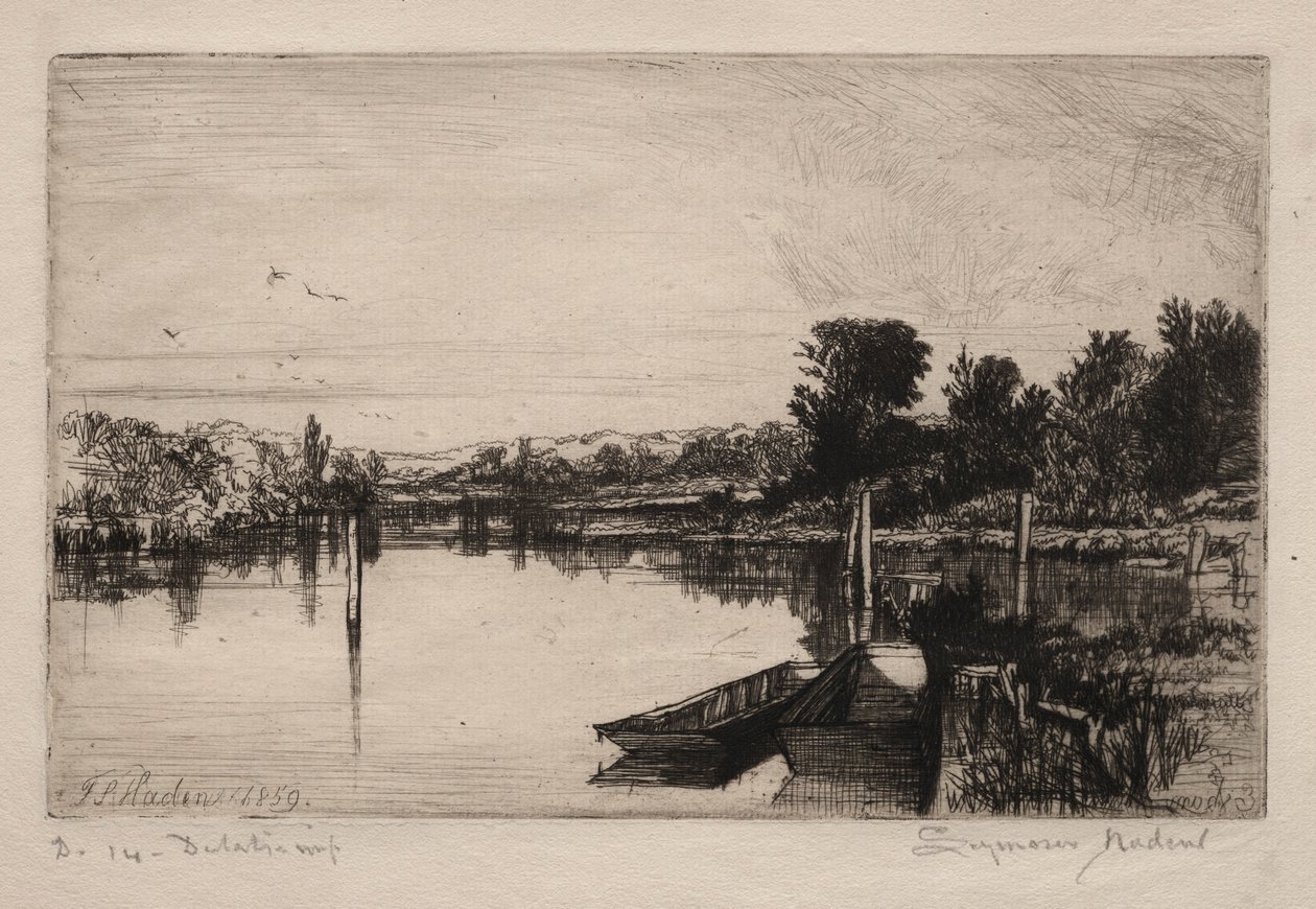 Egham, 1859. od Francis Seymour Haden