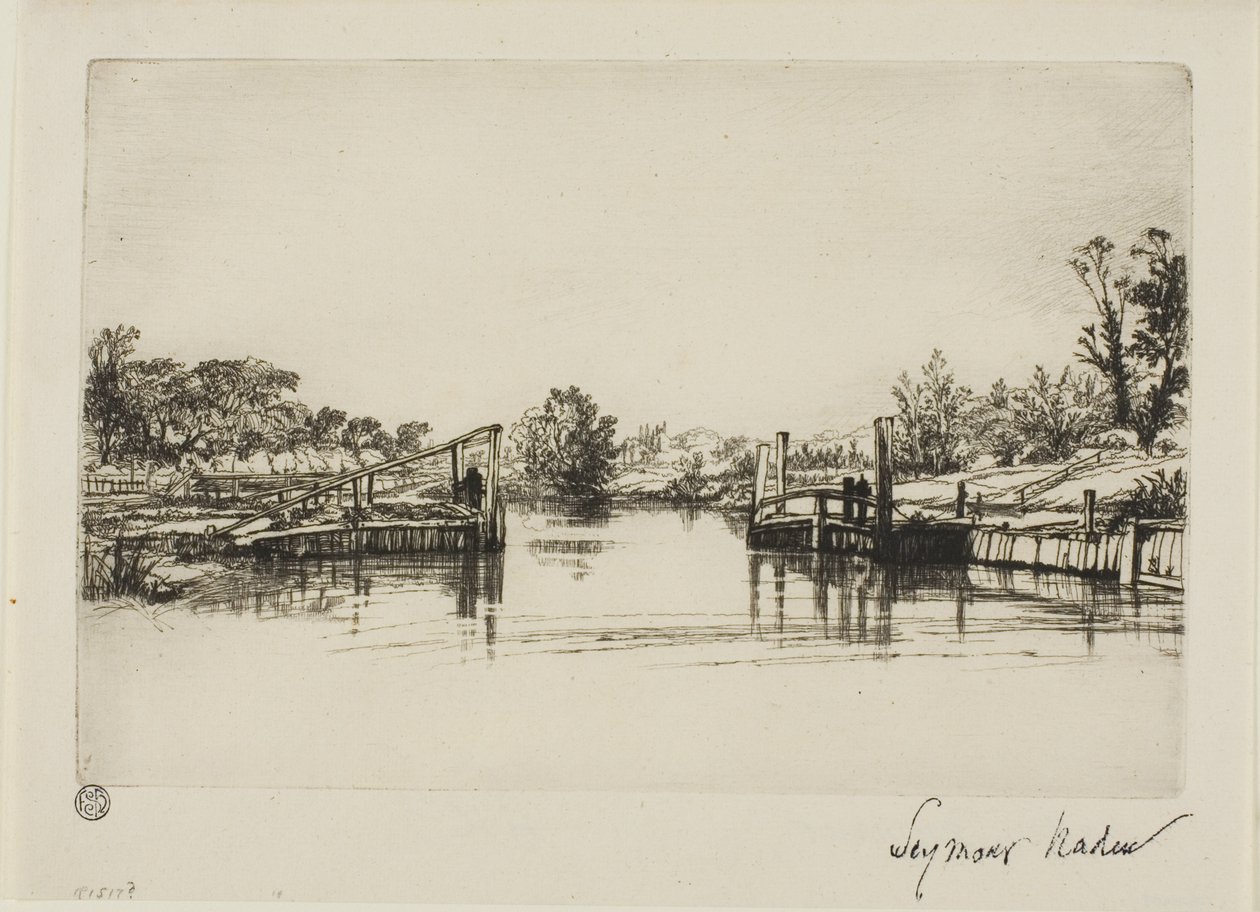 Egham Lock od Francis Seymour Haden