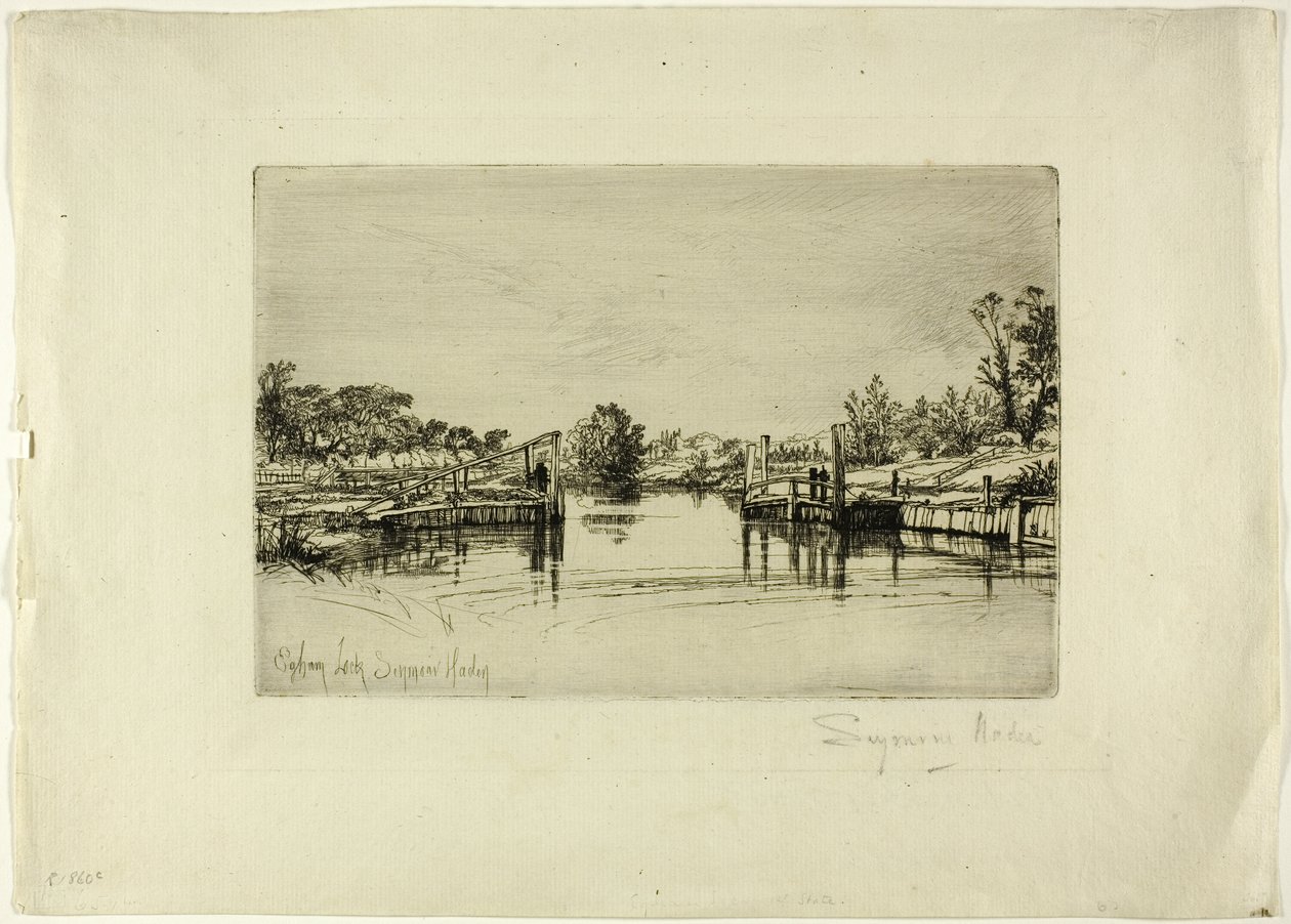 Egham Lock od Francis Seymour Haden