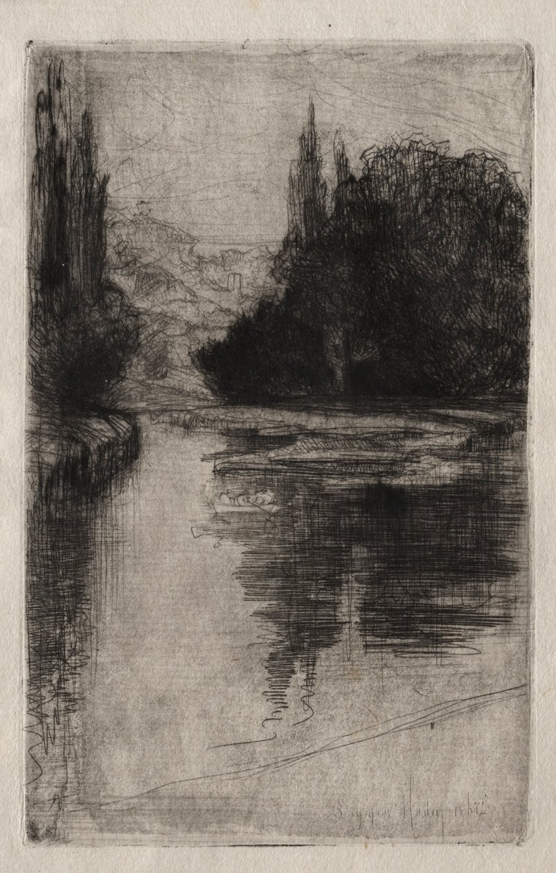 Večer, 1864. od Francis Seymour Haden
