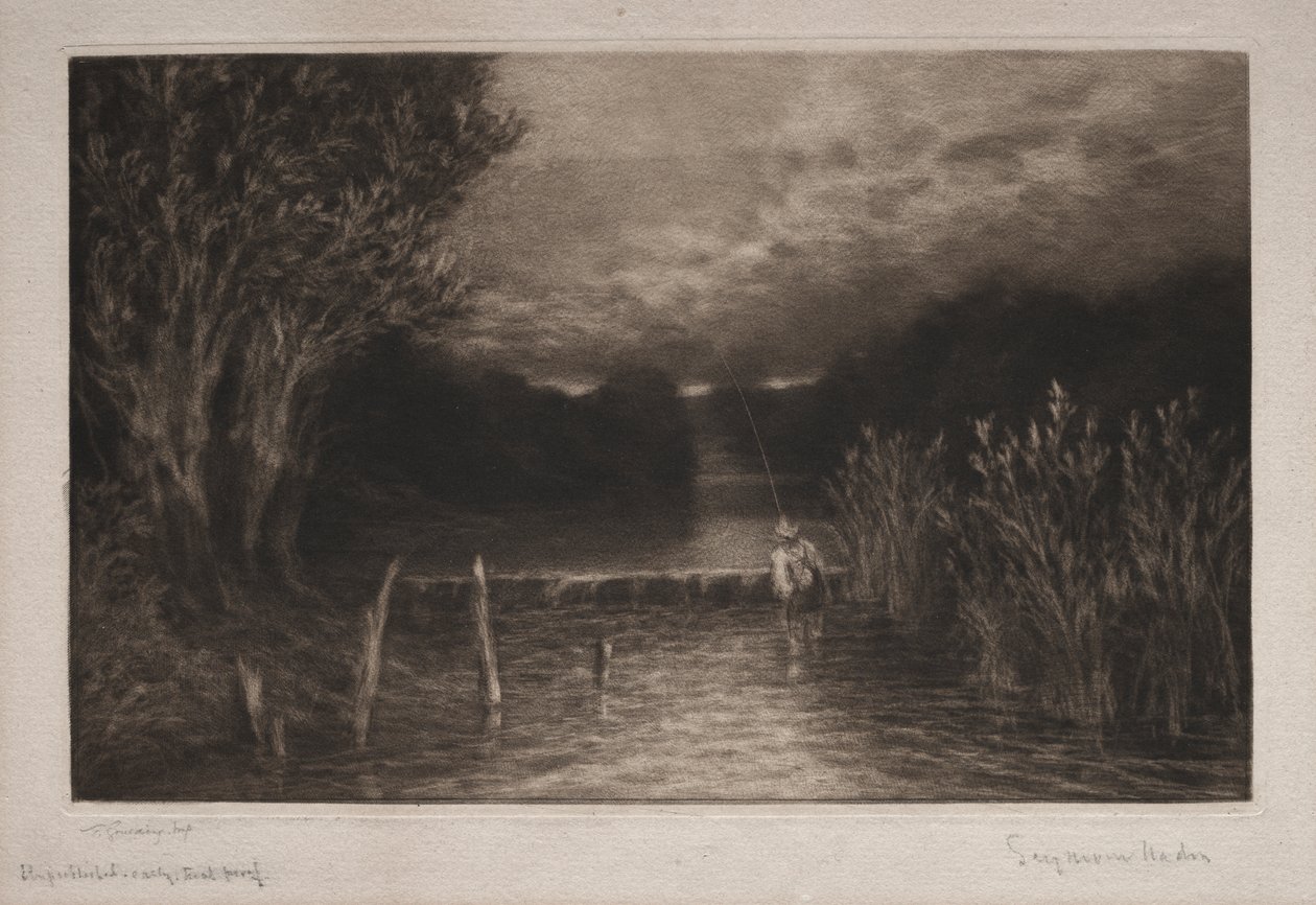 Lov lipanů od Francis Seymour Haden